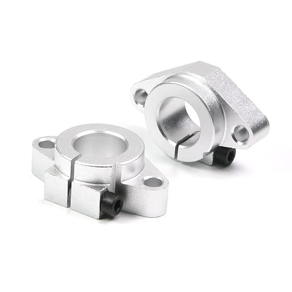 Othmro Othmro 2pcs SHF20 Aluminum Linear Motion Rail Clamping Rod Guide Support for 20mm Shaft - View 5 of 7