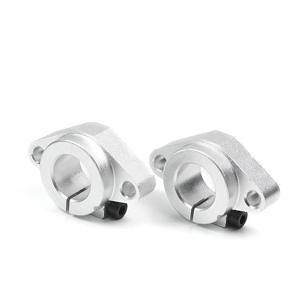Othmro Othmro 2pcs SHF20 Aluminum Linear Motion Rail Clamping Rod Guide Support for 20mm Shaft - View 6 of 7