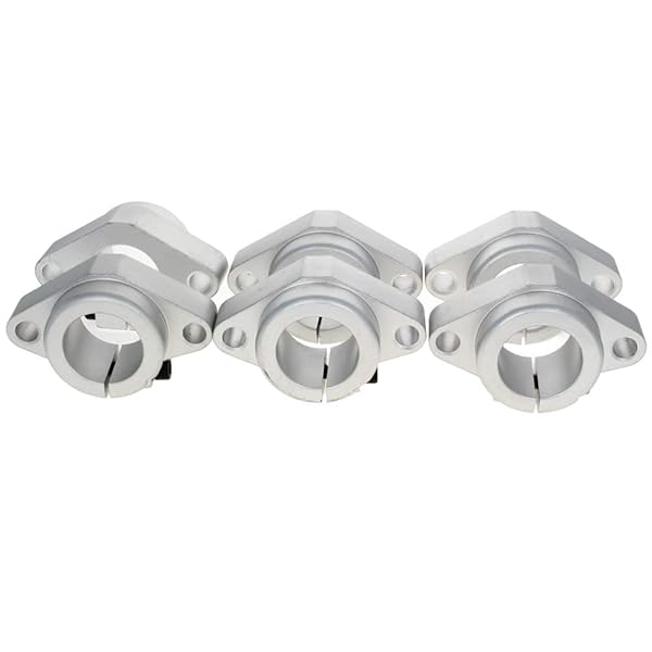 Othmro 6pcs SHF30 Aluminum Linear Motion Rail Clamping Rod Guide Support for 30mm Shaft