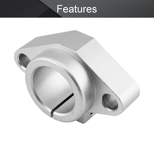 Othmro Othmro 2Pcs SHF35 Aluminum Linear Motion Rail Clamping Rod Guide Support for 35mm Shaft - View 3 of 4