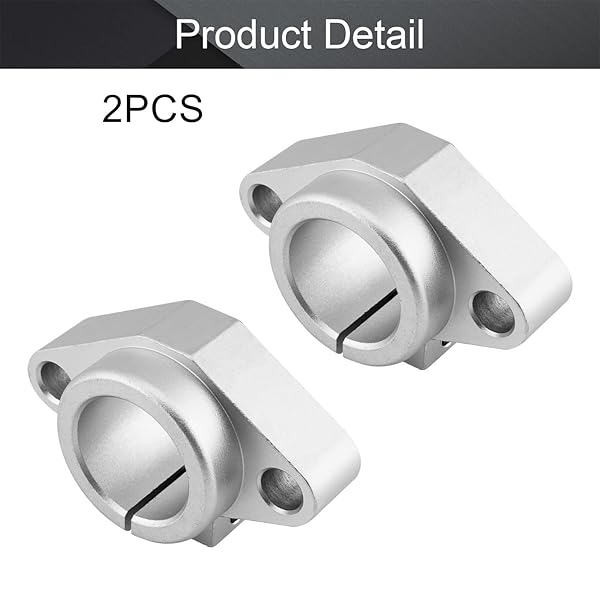 Othmro Othmro 2Pcs SHF35 Aluminum Linear Motion Rail Clamping Rod Guide Support for 35mm Shaft - View 4 of 4