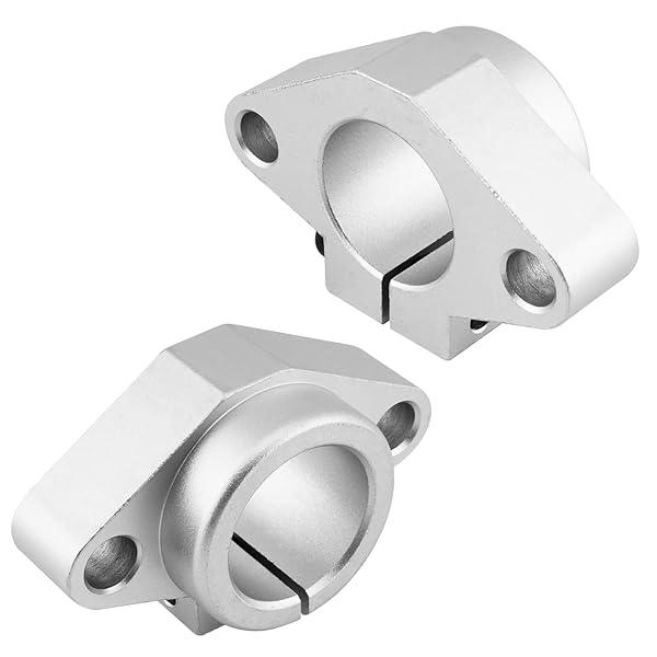 Othmro 2Pcs SHF35 Aluminum Linear Motion Rail Clamping Rod Guide Support for 35mm Shaft