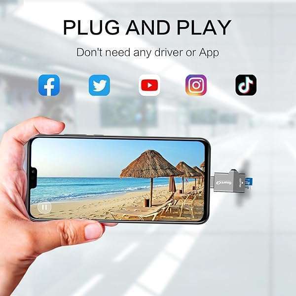 SmartQ Buy C356 Type-C MicroSD Card Reader - USB 3.0, Supports MicroSDXC/HC for Windows, Mac & Android - Midnight Grey - View 5 of 7