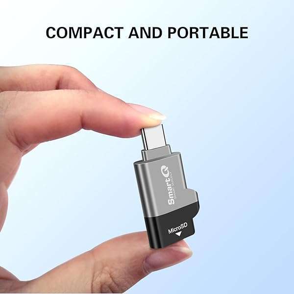 SmartQ Buy C356 Type-C MicroSD Card Reader - USB 3.0, Supports MicroSDXC/HC for Windows, Mac & Android - Midnight Grey - View 7 of 7