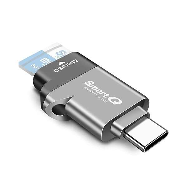SmartQ Buy C356 Type-C MicroSD Card Reader - USB 3.0, Supports MicroSDXC/HC for Windows, Mac & Android - Midnight Grey - View 2 of 7