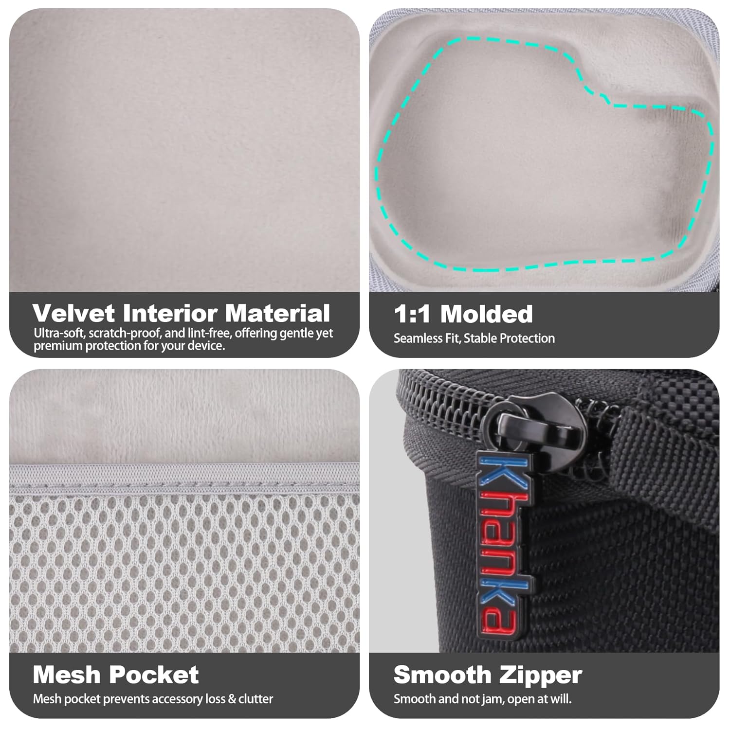 khanka Khanka Hard Travel Case for Logitech MX Master 3 and 3S Wireless Mouse Black Replacement - View 4 of 9