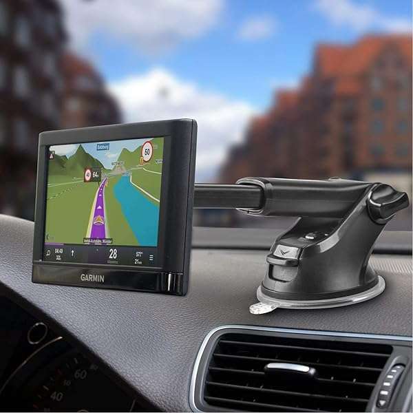 OQTIQ Buy OQTIQ Replacement Suction Cup Mount & Dashboard Pad for Phone/GPS - 17.2mm Ball Joint, Adhesive Disk Included - View 7 of 8