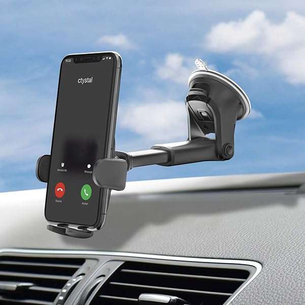 OQTIQ Buy OQTIQ Replacement Suction Cup Mount & Dashboard Pad for Phone/GPS - 17.2mm Ball Joint, Adhesive Disk Included - View 8 of 8