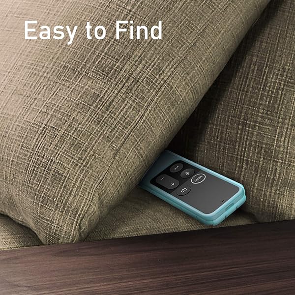 FINTIE Fintie Shock Proof Silicone Case for Apple TV 4K Remote Honey Comb Series Glow in the Dark Blue Cover - View 5 of 10