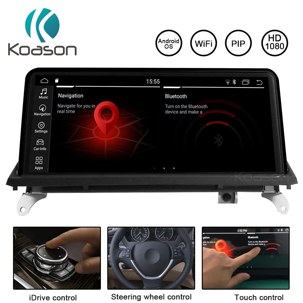 Koason KOASON 10.25 Inch Blueray Antiglare Monitor Wireless CarPlay Android Auto GPS for BMW X5 X6 X5M X6M E70 E71 2011 to 2013 Upgrade - View 3 of 8