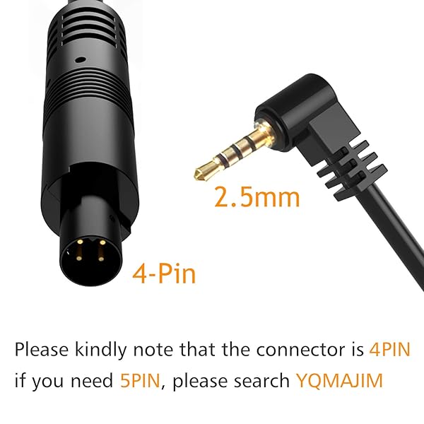 YQMAJIM 4 Pin Dash Cam Cable 65 Ft 2.5mm Male to 4 Pin Backup Camera Cord Ultra Long Cable with Reverse Trigger for Trucks RVs Trailers and More - View 2 of 7