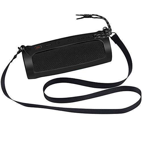 PAIYULE Silicone Case for FLIP 5 Bluetooth Speaker - Soft Gel Cover & Travel Pouch with Strap (Not for Flip 6) - View 6 of 7