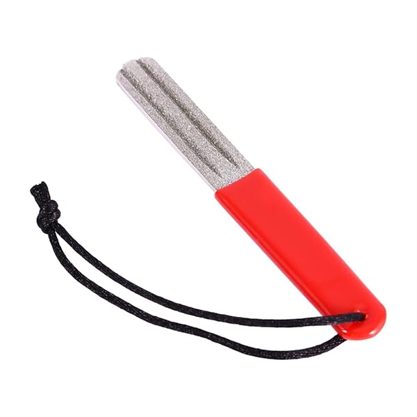 VGEBY Durable Dual Grooving Hook Sharpener Whetstone Tool for Outdoor Fishing - Enhance Your Fishing Experience!