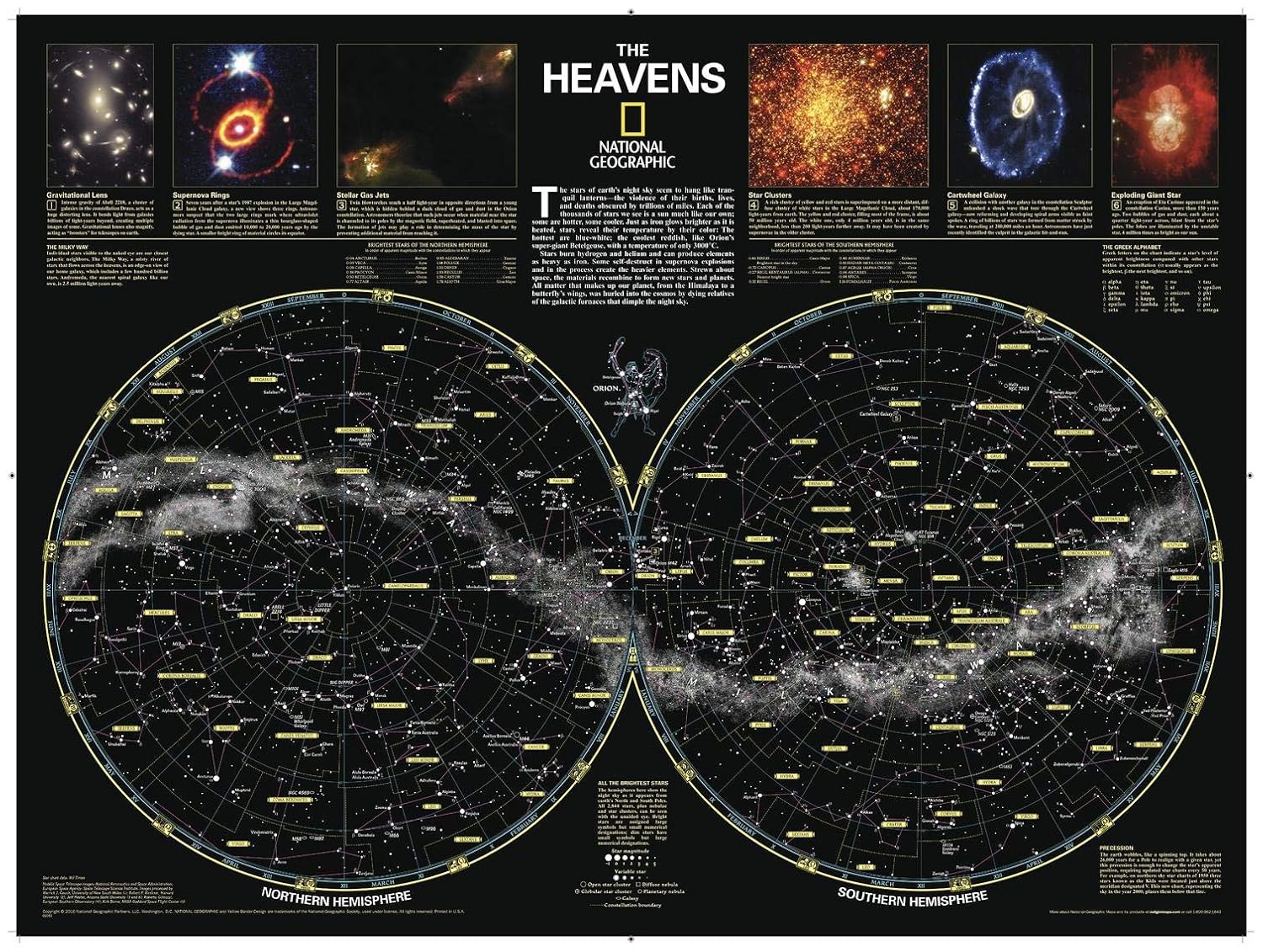 National Geographic The Heavens Poster 30.5 x 22.75 inches Art Quality Print for Home Decor