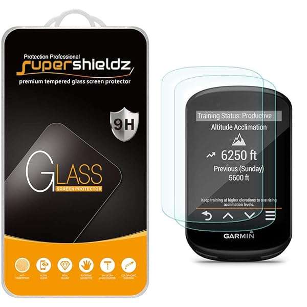 Supershieldz Supershieldz 2-Pack Tempered Glass Screen Protector for Garmin Edge 530 & 830 - 0.33mm, Anti-Scratch, Bubble-Free