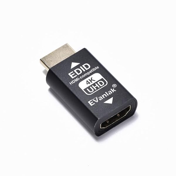 EVanlak EVanlak HDMI EDID Emulator Adapter 3rd Gen - 4K 60Hz for Mac, Switches & Extenders - 3 Pack - View 5 of 9