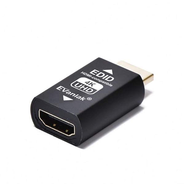 EVanlak EVanlak HDMI EDID Emulator Adapter 3rd Gen - 4K 60Hz for Mac, Switches & Extenders - 3 Pack - View 6 of 9