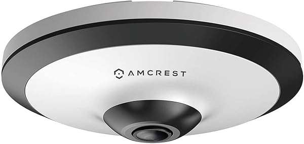 Amcrest Amcrest Fisheye IP POE Camera, 360° Panoramic 5-Megapixel POE IP Camera, Fish Eye Security Indoor Camera, IVS Features and People Counting, MicroSD Recording, IP5M-F1180EW-V2 (White) - View 2 of 9