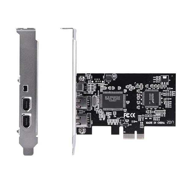 ASHATA 2.5Gbps PCIe FireWire 1394a Controller Card with 800Mbps Cable for Desktop Image Capture - View 4 of 9