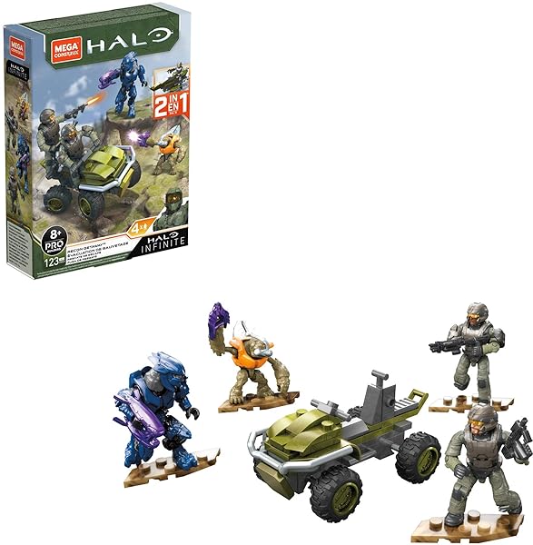 Buy Mega Construx Halo Recon Getaway Mongoose Vehicle Set - UNSC Marine Figure & Building Toys for Kids