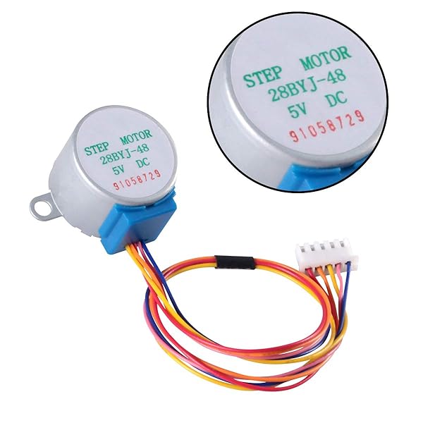 Atnsinc 6 PCS 28BYJ-48 Stepper Motors with ULN2003 Driver Board - 5V High Performance Kit - View 5 of 8