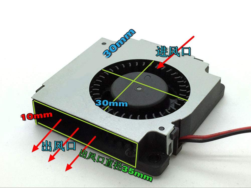 OHMITCL Delta BFB04512HHA 4.5CM 45mm Fan 45x45x10mm 4510 Turbofan Blower 12V 0.26A Ideal for DIY Projects - View 2 of 3