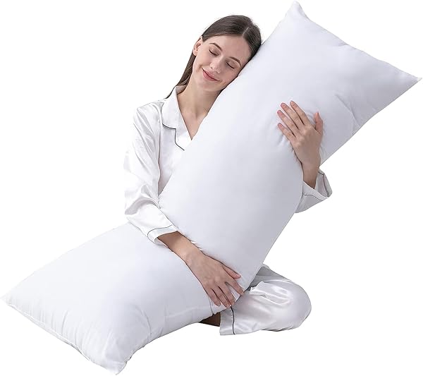 DOWNCOOL DOWNCOOL Large Body Pillow Insert - Soft, Breathable 20x54 Inch Full Body Pillow for Side Sleepers