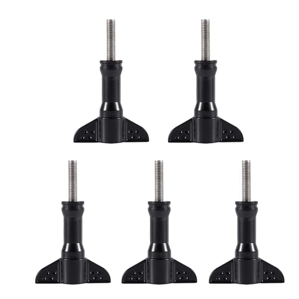 ASHATA 5Pcs Stainless Steel Thumb Knob Screws for Xiaomi Yi & AEE Sport Cameras - Easy Tightening & Loosening