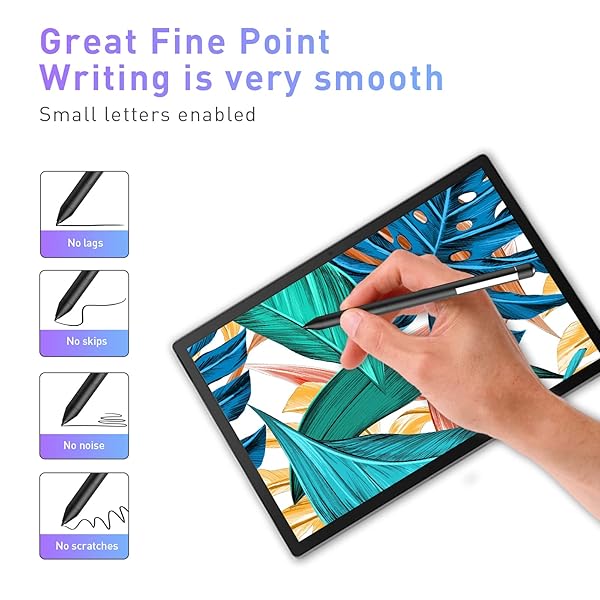 hacey Best Active Pen for HP Pavilion x360, Envy x360 & Spectre x360 - Compatible & Stylish (Black) - View 5 of 8