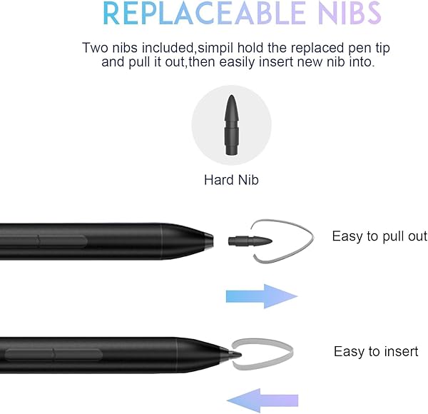 hacey Best Active Pen for HP Pavilion x360, Envy x360 & Spectre x360 - Compatible & Stylish (Black) - View 8 of 8