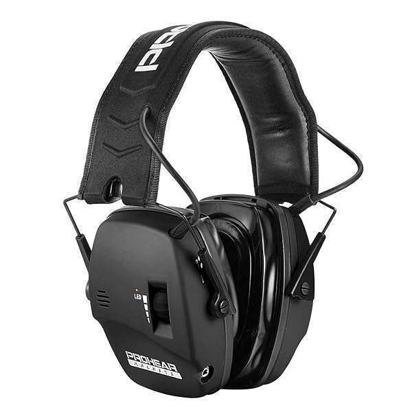 PROHEAR PROHEAR Digital Shooting Ear Protection Muffs with Gel Pads - NRR 23dB Low Profile Amplification for Gun Range & Hunting