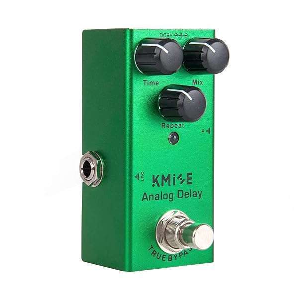 Kmise Analog Delay Pedal: Mini Electric Guitar Effects, True Bypass, DC 9V - Enhance Your Sound!
