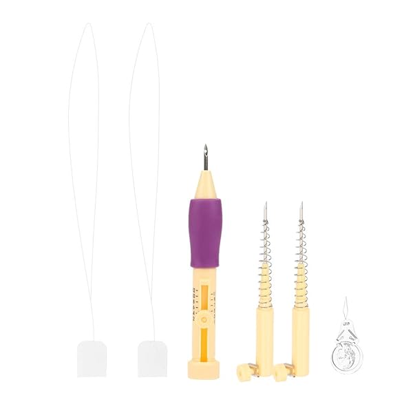 Hztyyier Beginner's Guide to Embroidery Punch Needle & Craft Tools: Poking, Stitching, Felting & More! - View 5 of 11