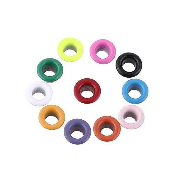 500Pcs 3mm Metal Grommet Kit - Self-Backing Eyelets for Crafts, Leather, Shoes & DIY Projects