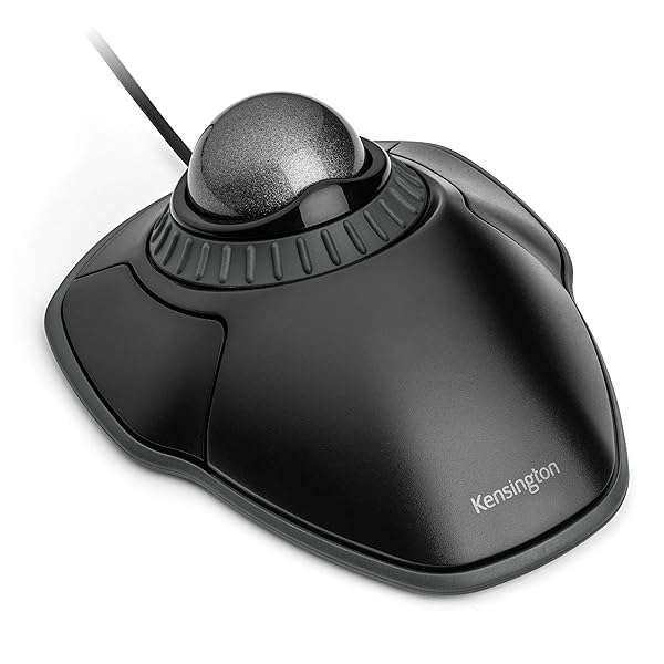 Kensington Buy Kensington Orbit Trackball Mouse K75327WW - Black-Grey with Scroll Ring for Effortless Navigation - View 3 of 8