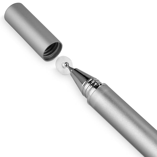 BoxWave BoxWave Stylus Pen for Amazon Fire HD 10 9th Gen 2019 FineTouch Capacitive Super Precise Metallic Silver - View 2 of 4
