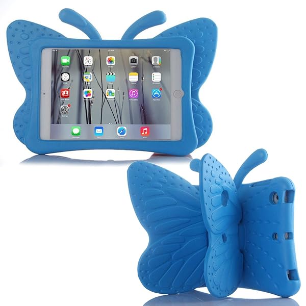 Simicoo Simicoo iPad 7-10.2 Kids Case: Cute Butterfly Design, Shockproof EVA Foam, Lightweight & Rugged for Girls