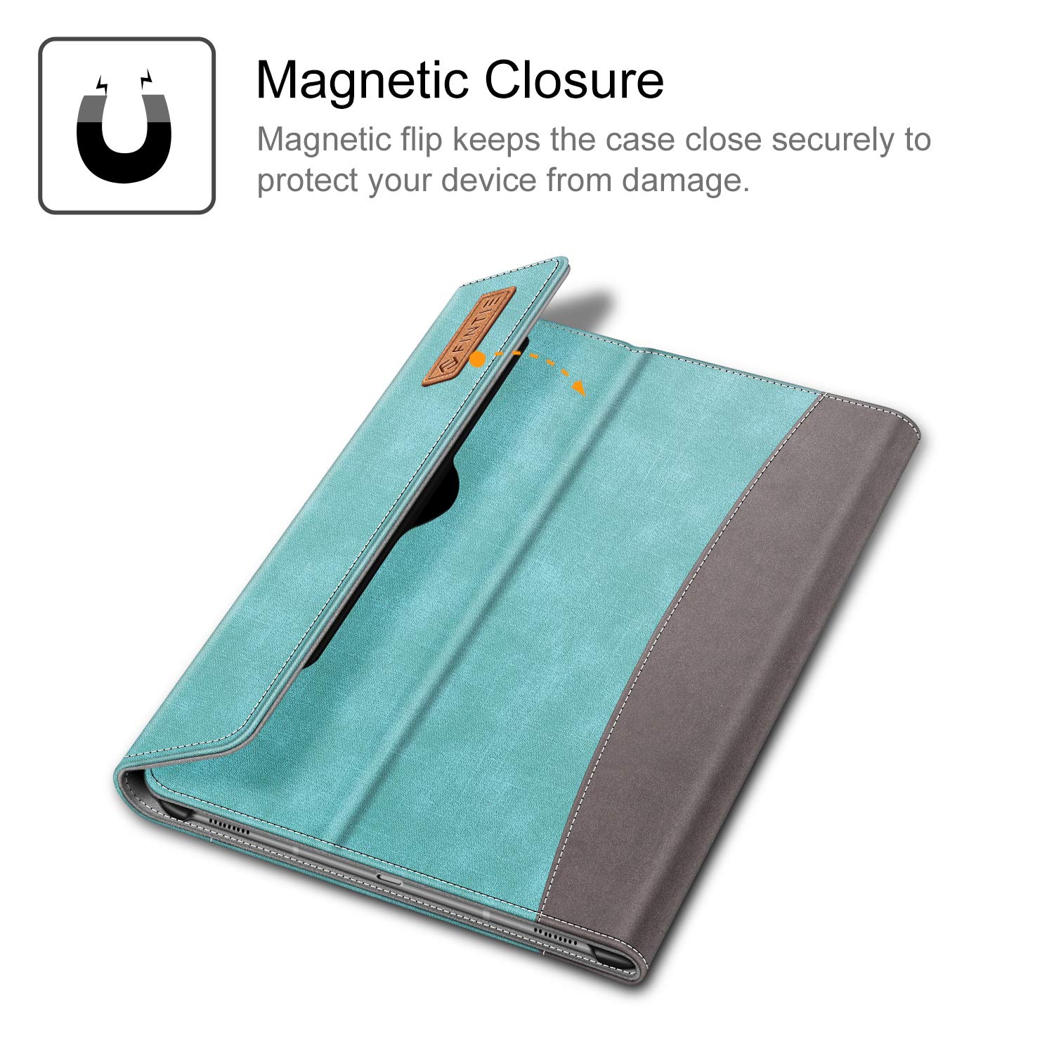 Fintie Turquoise Case for Samsung Galaxy Tab S6 10.5 2019 Model SM-T860 T865 T867 with S Pen Charging Multiple Angle Portfolio Cover - View 5 of 9