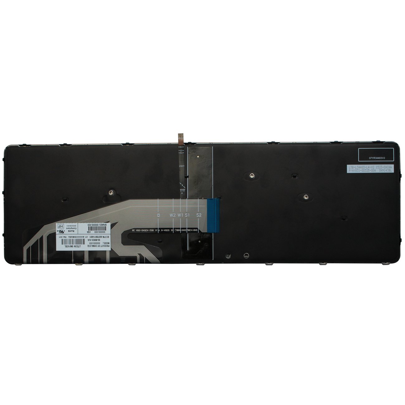 AUTENS Replacement Keyboard for HP ProBook 450 G3 450 G4 455 G3 455 G4 470 G3 470 G4 Laptop Backlight No Pointer - View 2 of 2