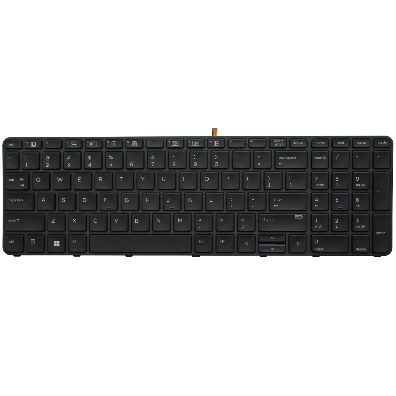 AUTENS Replacement Keyboard for HP ProBook 450 G3 450 G4 455 G3 455 G4 470 G3 470 G4 Laptop Backlight No Pointer