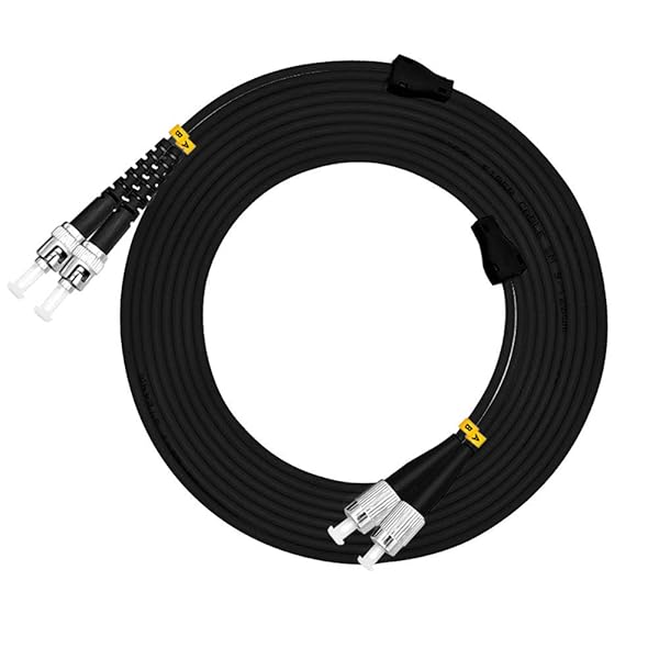 Jeirdus Jeirdus 30M 100FT FC to ST 10G OM3 Outdoor Armored Duplex Fiber Optic Cable Jumper - High-Speed Multimode Patch Cord - View 6 of 6