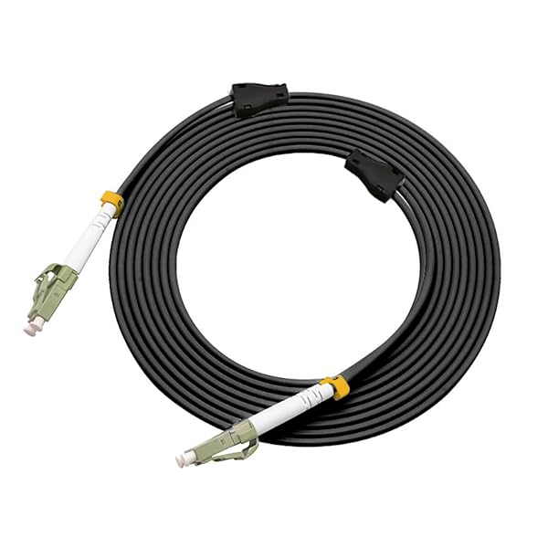 Jeirdus Jeirdus 50M LC to LC 10G OM3 Outdoor Armored Duplex Fiber Optic Cable Jumper - 50/125 Multimode Patch Cord - View 5 of 6