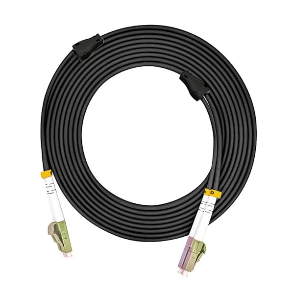 Jeirdus Jeirdus 50M LC to LC 10G OM3 Outdoor Armored Duplex Fiber Optic Cable Jumper - 50/125 Multimode Patch Cord - View 6 of 6