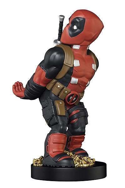 Exquisite Gaming Exquisite Gaming Deadpool Controller Holder: Mobile Stand & Cable Guy Figure - Official Licensed Red Design - View 7 of 8