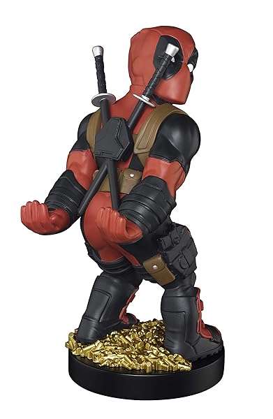Exquisite Gaming Exquisite Gaming Deadpool Controller Holder: Mobile Stand & Cable Guy Figure - Official Licensed Red Design - View 8 of 8