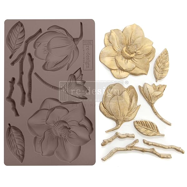 PRIMA MARKETING INC Prima Marketing 643119 Winter Blooms Mould 5X8 - Perfect for Crafting & DIY Projects