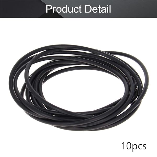 Othmro Othmro 10pcs Nitrile Rubber O-Rings 5mm Wire Dia 145mm OD for Oil Air Sealing Professional Plumbing Car Repair Black - View 4 of 8