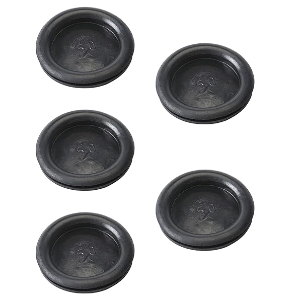 Fielect Rubber Grommet 5Pcs 50mm Oil Resistant Mounting Grommets for Wiring Cable Black