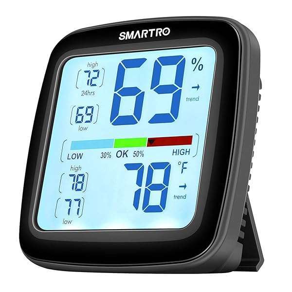 SMARTRO SMARTRO SC42 Digital Hygrometer: Accurate Indoor Thermometer & Humidity Gauge for Home Use