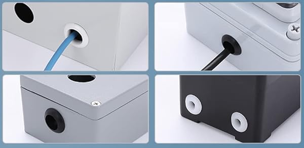 Fielect Fielect 500Pcs Rubber Grommet 20mm Inner Dia Oil Resistant for Wiring Cable White - View 7 of 7